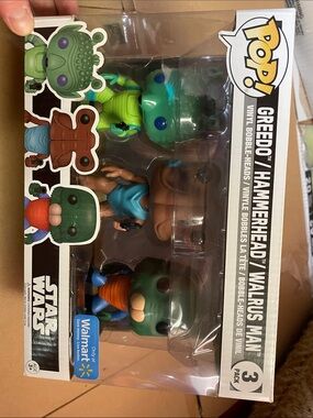 Funko 3-Pack Greedo Hammerhead Walrus Man - Green, Brown, Blue